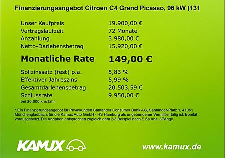 Citroën C4 Spacetourer Grand C4 Picasso 1.5BHDi Aut.Shine+NAVI+7-SITZE