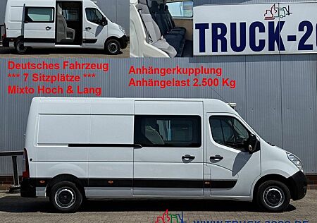 Opel Movano F3500 Mixto 7 Sitzer Hoch & Lang + AHK