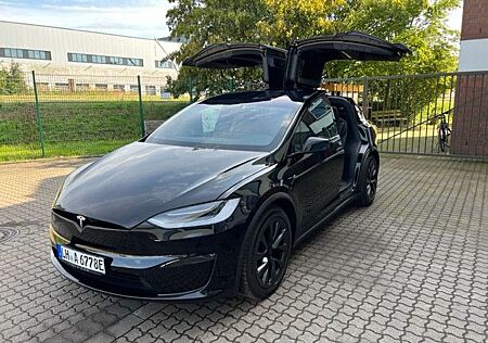Tesla Model X Plaid AHK/schwarz/schwarz/6-Sitze/Yoke
