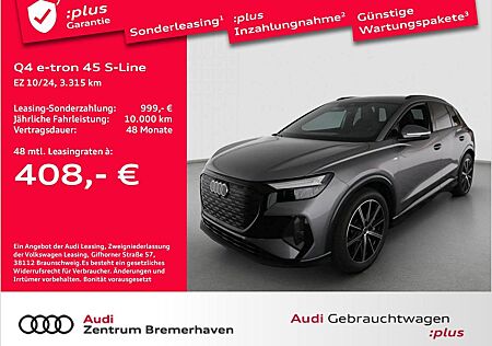 Audi Q4 e-tron 45 S-LINE AHK CAM ACC NAVI TEILLEDER