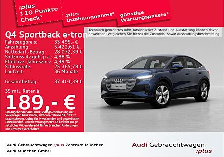 Audi Q4 e-tron Q4 Sportback e-tron 40 AHK/NaviPro/Wärmep.