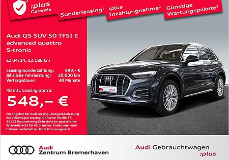 Audi Q5 SUV 50 TFSI E ADVANCED QUAT S-TRON S-LINE AHK