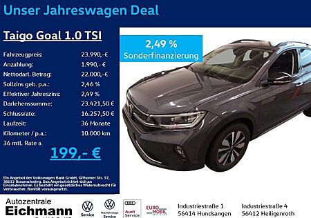 VW Taigo Volkswagen Goal 1.0 TSI+MATRIX-LED+ACC+TRAVEL+APP+CLI