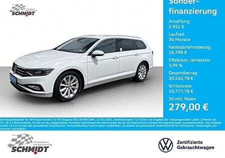 VW Passat Variant Volkswagen 2.0 TDI Elegance DSG MATRIX AHK