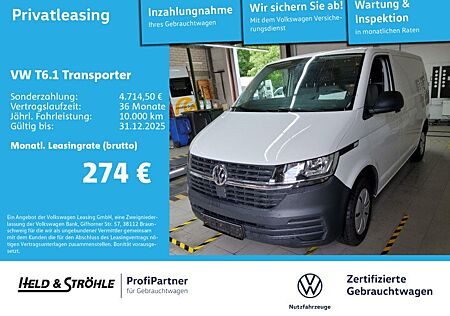 VW T6 Transporter Volkswagen T6.1 Kasten 2.0TDI AHK PDC FLÜGEL KOMFORT 3000KG