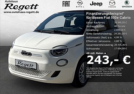 Fiat 500E Cabrio Memory Sitze Apple CarPlay Android A