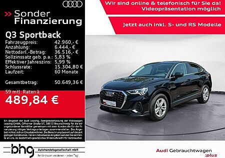 Audi Q3 Sportback 40 TDI quattro Matrix/AHK/Kamera/Na