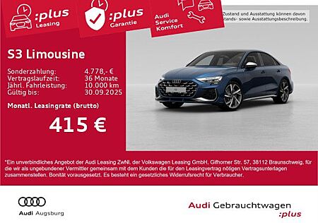 Audi S3 Limousine TFSI qu. PANO*HdUp*SONOS*GRA*8-fach