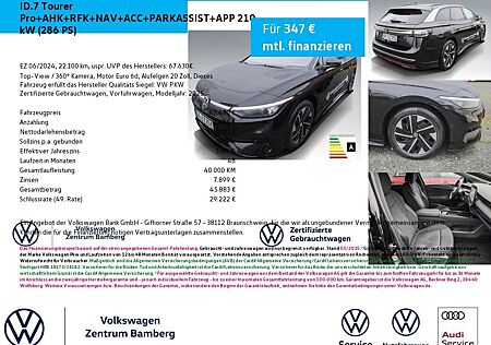 VW ID.7 Volkswagen Tourer Pro+AHK+RFK+NAV+ACC+PARKASSIST+APP