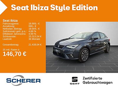 Seat Ibiza Style 1.0 TSI Voll LED Navi Fahrassistenz