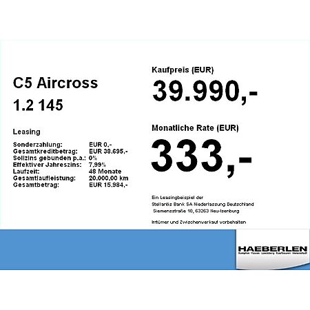 Citroën C5 Aircross leasen