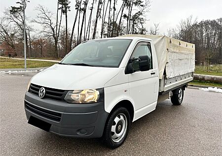 VW T5 Transporter Volkswagen T5 2.0TDI 179PS*Pritsche-Plane-Tieflader*Standhz