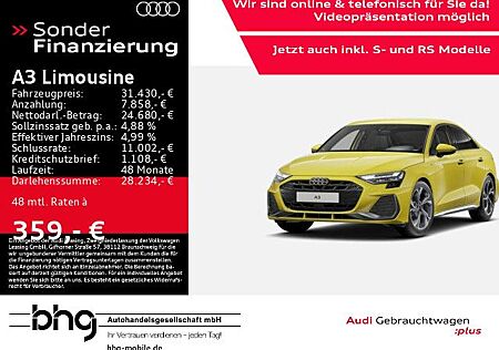 Audi A3 Limousine 30 TFSI S tronic S line