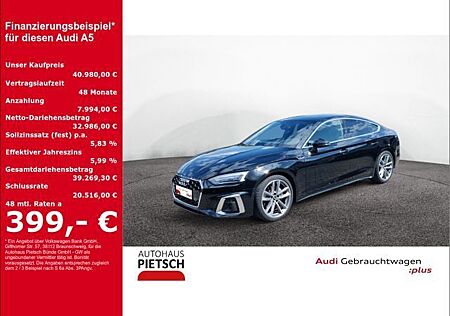 Audi A5 Sportback 40 TDI quattro S line AHK B&O 19''