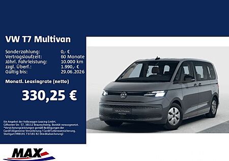 VW T7 Multivan Volkswagen Multivan Motor: 2,0 l TDI SCR 110 kW Getriebe: 7