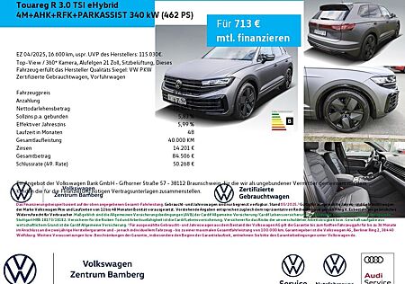 VW Touareg Volkswagen R 3.0 TSI eHybrid 4M+AHK+RFK+PARKASSIST