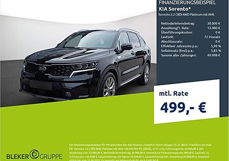 Kia Sorento 2.2 CRDi 4WD Platinum Automatik