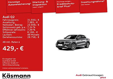 Audi Q2 S line 40TFSI quattro MATRIX KAM NAV ACC SHZ