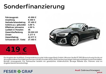 Audi A5 Cabriolet S line 40TFSI quattro Matrix/B&O/Na