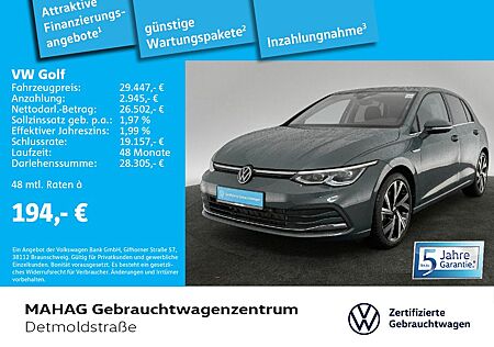 VW Golf Volkswagen VIII 2.0 TSI STYLE Navi LED+ Kamera DSG