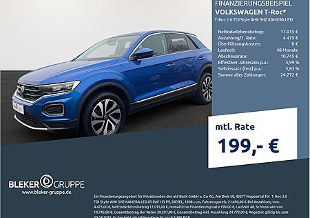 VW T-Roc Volkswagen 2.0 TDI Style AHK SHZ KAMERA LED