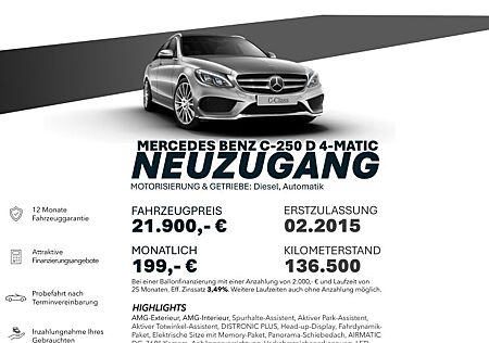 Mercedes-Benz C 250 D/4MATIC/HEADUP/SITZKL/DISTRO+ Sportp. BT