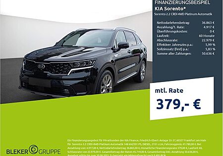 Kia Sorento 2.2 CRDi 4WD Platinum Automatik