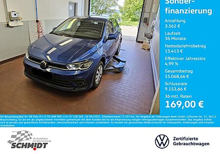 VW Polo Volkswagen VI 1.0 TSI AHK PDC v+h 15" LED SHZ