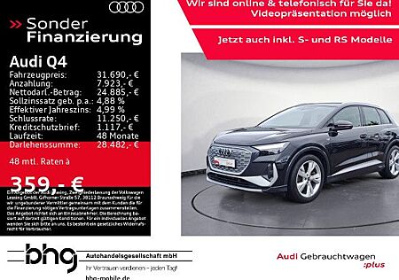 Audi Q4 e-tron Q4 40 e-tron S line PanoDach AHK Standklima Navi