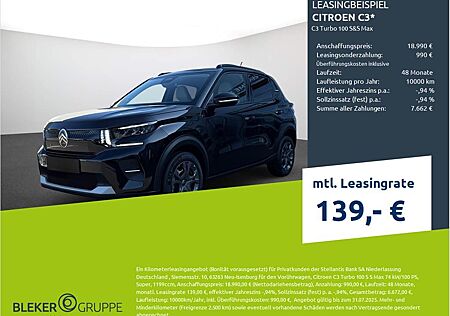 Citroën C3 Turbo 100 S&S Max