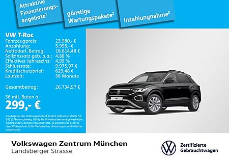 VW T-Roc Volkswagen Life 1.5 TSI LED Navi ParkAssist RearView