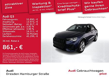 Audi Q3 45TFSI S line quat. Matrix Pano Standhz. AHZV