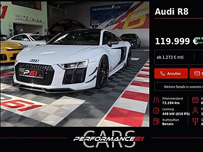 Audi R8 Coupe quattro plus/ Capristo Anbauteile/