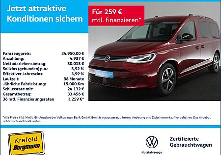 VW Caddy Volkswagen Maxi 1.5 TSI Style 3,99 7-SITZER LED ACC
