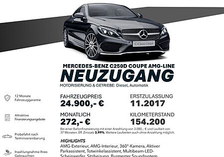 Mercedes-Benz C 250 D/AMG-LINE/360°/TOTW/SITZH/BURM/TEMP LED