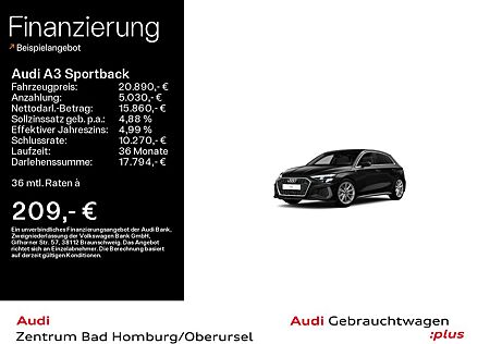 Audi A3 Sportback 30 TFSI S line*Navi*LED*Alu*PDC*Vir