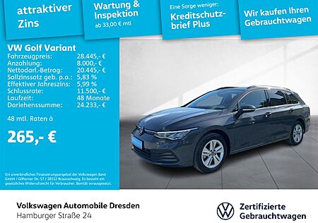 VW Golf Volkswagen VIII Variant Life 1.5 eTSI STANDHZG KAMERA