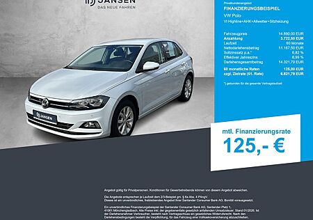 VW Polo Volkswagen VI Highline+AHK+Allwetter+Sitzheizung