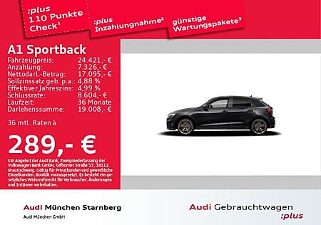 Audi A1 Sportback 35 TFSI S line Navi+ LED Leder S-tr