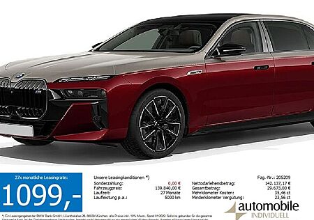 BMW i7 M70 xDr NP 236390!!B&W Lounge Seating Fond-TV