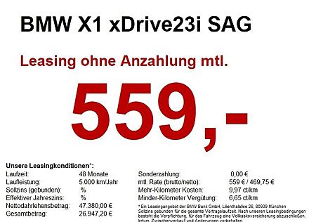 BMW X1 xDrive23i SAG M Sport HUD/hk/360/MEMO/A-SITZ