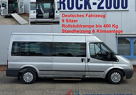 Ford Transit FT 300L Trend 9 Sitze & Rollstuhlrampe