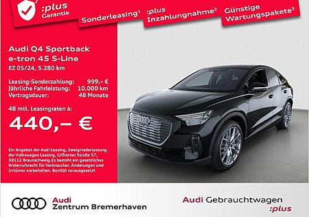 Audi Q4 e-tron Q4 SPORTBACK E-TRON 45 S-LINE MATRIX AHK MEMORY