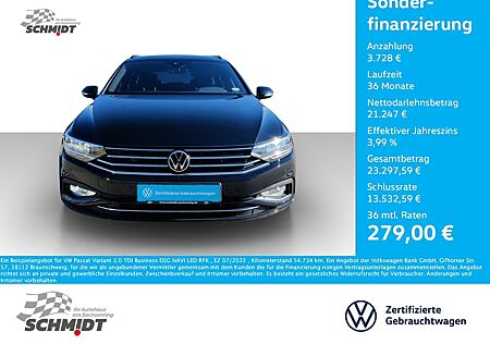 VW Passat Variant Volkswagen 2.0 TDI Business DSG NAVI LED RFK