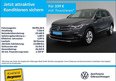 VW Tiguan Volkswagen 2.0 TDI Elegance 4Motion MATRIX-LED PANO