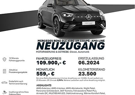 Mercedes-Benz GLE 450 d 4M Cp./AMG-LINE/PANO/DISTRO+