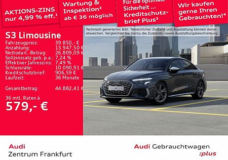 Audi S3 Limousine TFSI quattro S tronic LED Navi Temp