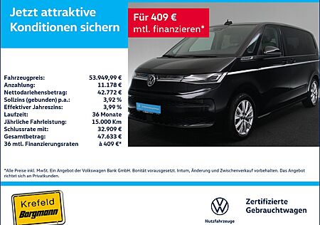 VW T7 Multivan Volkswagen Style 2.0 TDI 3,99 AHK MATRIX-LED