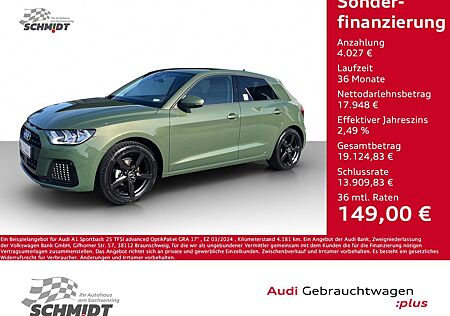 Audi A1 Sportback 25 TFSI advanced OptikPaket GRA 17"