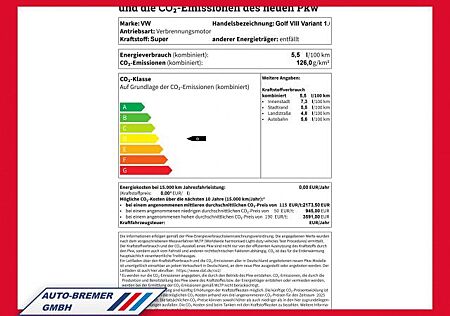 VW Golf Volkswagen VIII Variant 1.0 TSI Climatronic